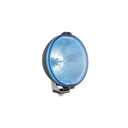 Fernscheinwerfer Blau Rund LED Ring 24V Positionslicht ⌀183 mit Glühbirne