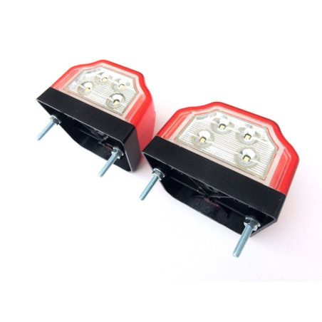 2x LED Kennzeichenleuchte Nummerschildleuchte Kennzeichenbeleuchtung mit Dreieck