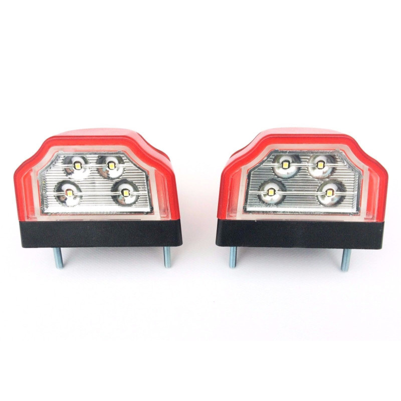 2x LED Kennzeichenleuchte Nummerschildleuchte Kennzeichenbeleuchtung mit Dreieck