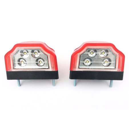 2x LED Kennzeichenleuchte Nummerschildleuchte Kennzeichenbeleuchtung mit Dreieck