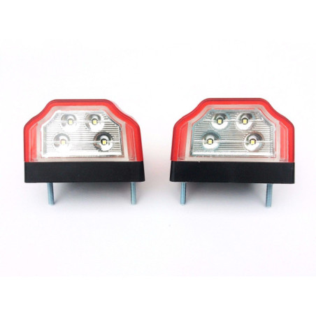 2x LED Kennzeichenleuchte Nummerschildleuchte Kennzeichenbeleuchtung mit Dreieck
