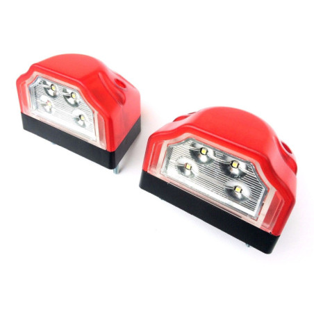 2x LED Kennzeichenleuchte Nummerschildleuchte Kennzeichenbeleuchtung mit Dreieck