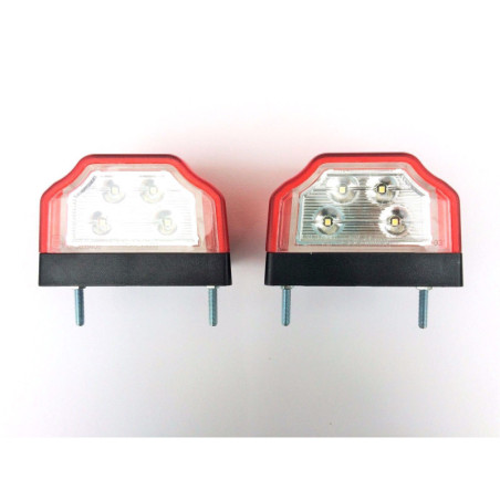 2x LED Kennzeichenleuchte Nummerschildleuchte Kennzeichenbeleuchtung mit Dreieck