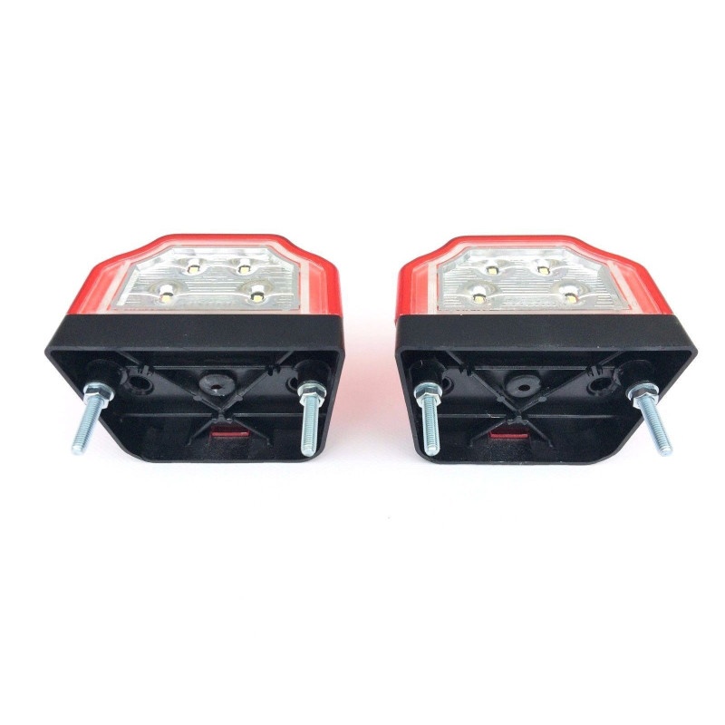 2x LED Kennzeichenleuchte Nummerschildleuchte Kennzeichenbeleuchtung mit Dreieck