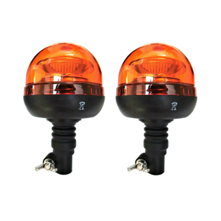 2xRundumleuchte Warnleuchte   LED  3 Funktio 12-24V R65 R10 E9 mit Dreieck