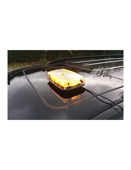 Rundumkennleuchte Balken Warnleuchte 30LED*3W 280x165x57mm +2x Magnetunterlage
