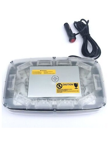 Rundumkennleuchte Balken Warnleuchte 30LED*3W 280x165x57mm +2x Magnetunterlage