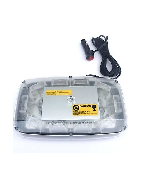 Rundumkennleuchte Balken Warnleuchte 30LED*3W 280x165x57mm +2x Magnetunterlage