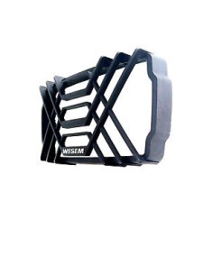 Schutzgitter für Scheinwerfer eckig 220x123 mm Gitter Schutz schwarz Kunststoff 2