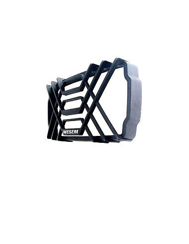 Schutzgitter für Scheinwerfer eckig 220x123 mm Gitter Schutz schwarz Kunststoff