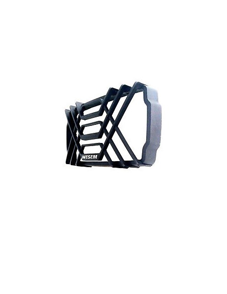 Schutzgitter für Scheinwerfer eckig 220x123 mm Gitter Schutz schwarz Kunststoff