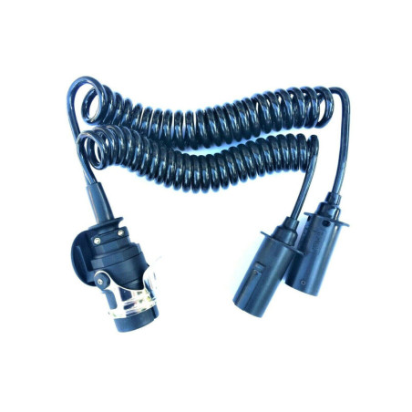 Elektrowendel Kabeladapter Spiralkabel 15P/24V und 2x 7P/24V Adapter Steckern