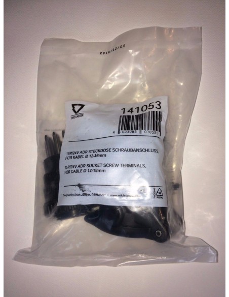 ADR 15P/24V Steckdose LKW Anhänger Schraube Original Erich Jaeger  ISO 12098