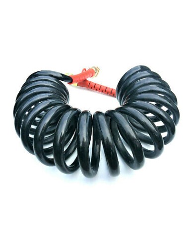 Luftwendel mit rotem Knicksch 4,5 m M22x1,5 Luftschlauch Spiralschlauch LKW