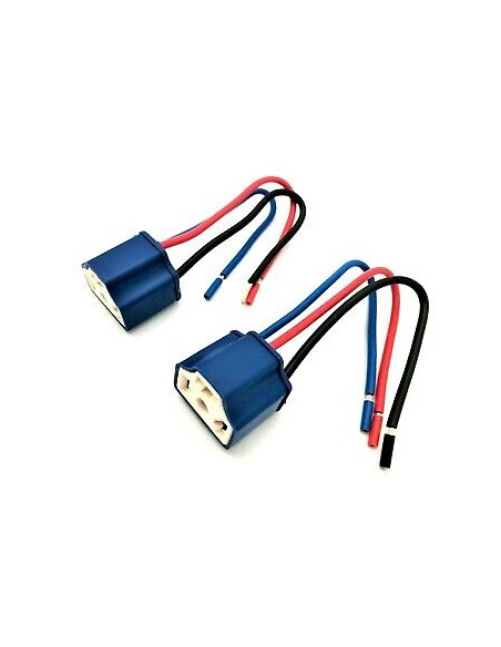 2x H4 Keramik Lampensockel Lampen Stecker Lampenstecker Fassung Sockel Anschluß