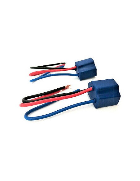 2x H4 Keramik Lampensockel Lampen Stecker Lampenstecker Fassung Sockel Anschluß