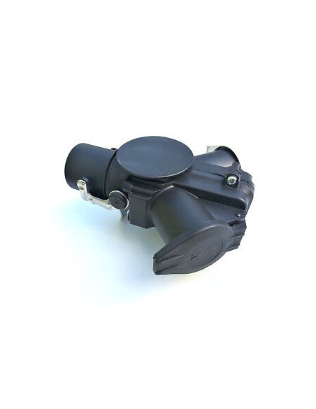 LKW Adapter Kurzadapter  24V 15-polig und 2x 7-polige Steckdose Stecker