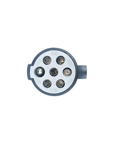 Stecker 7 polig / 24V Kunststoff Autoanhänger Dose (TYP S) Anhängerstecker LKW