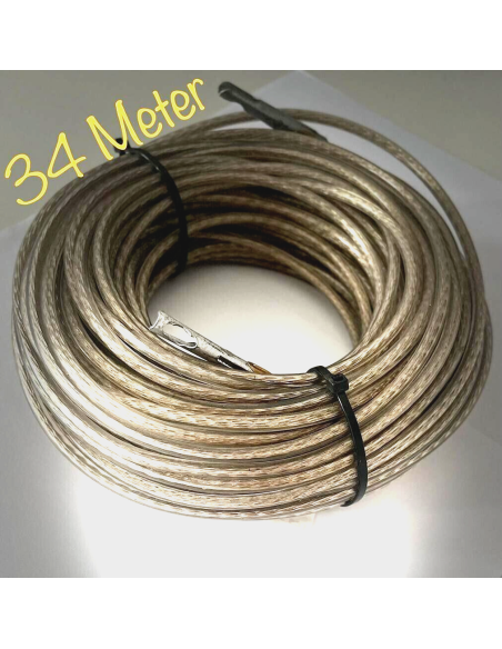 Planenseil Ø 6mm Zollseil für Anhänger mit Stahlseilwinde Anhänger 34m Tir
