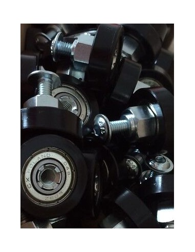 10x Roller Dach Laufrolle Planenrolle Verdeck Auflieger Plane Laufschiene