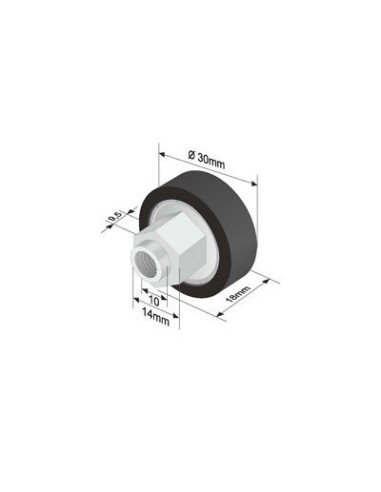 10x Roller Dach Laufrolle Planenrolle Verdeck Auflieger Plane Laufschiene
