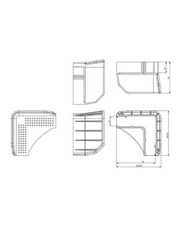 50x Stapelecke Sicherungsecke Transporthilfe  Stapelhilfe Kunststoff gelb SET