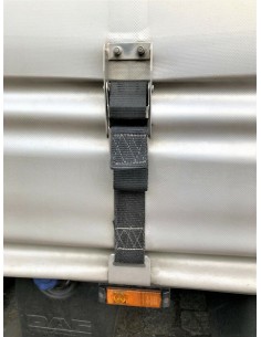 Über-Totpunkt-Spanner mit Polyestergurt Flachhaken LKW Planenspanner verzinkt