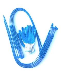 10x Anti-Rutsch Schneeketten m. Handschuhen Ketten Bänder Reifenkette Schnee PKW 2