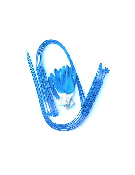10x Anti-Rutsch Schneeketten m. Handschuhen Ketten Bänder Reifenkette Schnee PKW