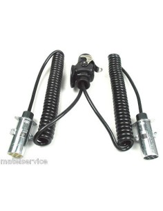 Elektrowendel 15P/24V Stecker und 2x 7P/24V STECKERN Spiralkabel Kabeladapter