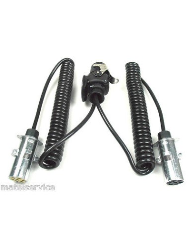 Elektrowendel 15P/24V Stecker und 2x 7P/24V STECKERN Spiralkabel Kabeladapter
