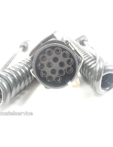 Elektrowendel 15P/24V Stecker und 2x 7P/24V STECKERN Spiralkabel Kabeladapter