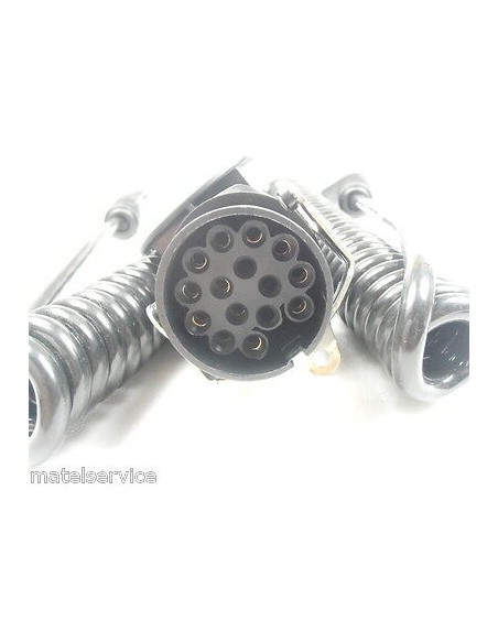 Elektrowendel 15P/24V Stecker und 2x 7P/24V STECKERN Spiralkabel Kabeladapter
