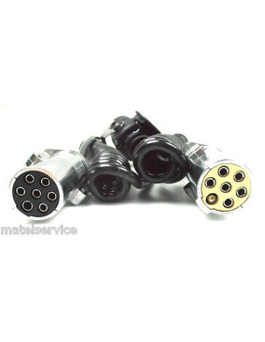 Elektrowendel 15P/24V Stecker und 2x 7P/24V STECKERN Spiralkabel Kabeladapter