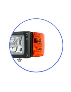 Blinker Zusatzblinker links Schlepper Baumaschinen Bagger Traktor mit Glühbirne