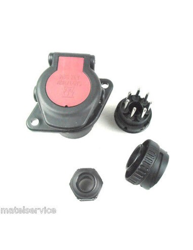 ADR/ABS/EBS 7P/24V Steckdose LKW Schraube Original Erich Jaeger ISO 7638-1
