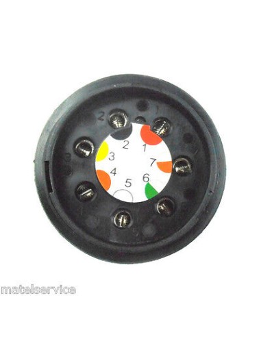 ADR/ABS/EBS 7P/24V Steckdose LKW Schraube Original Erich Jaeger ISO 7638-1