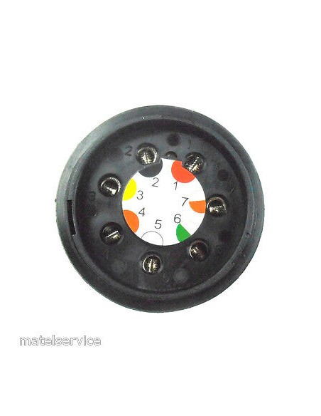 ADR/ABS/EBS 7P/24V Steckdose LKW Schraube Original Erich Jaeger ISO 7638-1