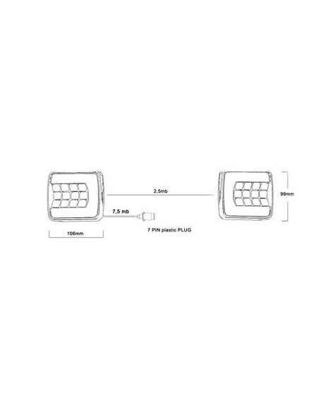 Lampenset LED 25 Magnet + Draht 7,5m