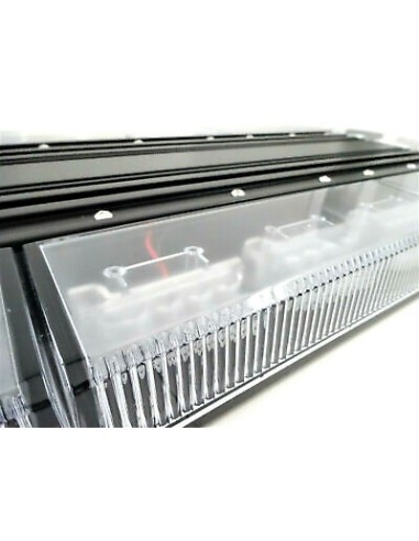 LED Warnbalken 1200×326 mm, 76W, Warnleuchte LED, 152 LEDs, 12/24V, R65 R10, IP67 – starkes Warnsignal, robustes Gehäuse