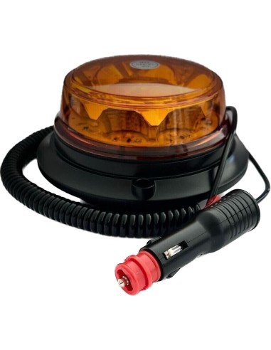 Rundumleuchte 4 Blitzmuster 12V 24V ECE R65 R10 E9 Magnet und Lampenstift SET