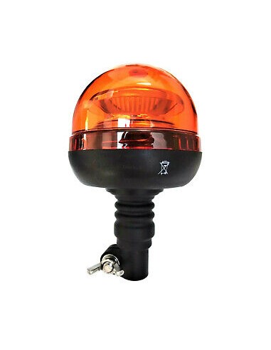 Orange LED Rundumleuchte Warnleuchte 45 LED 12V 24V R65 R10 E9 doppelter Blitz