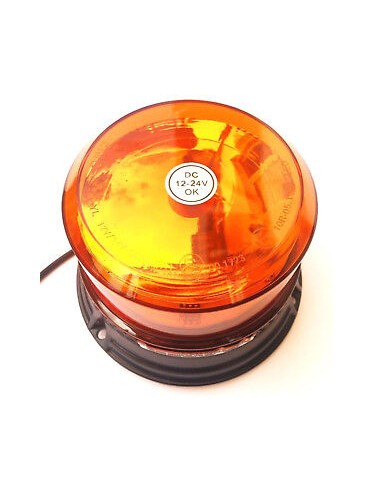 Rundumleuchte Warnleuchte 12 LED 12V 24V Sechs Blitz Zwei Blitz Rotation Magnet