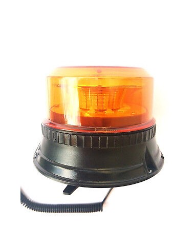 Rundumleuchte Warnleuchte 12 LED 12V 24V Sechs Blitz Zwei Blitz Rotation Magnet