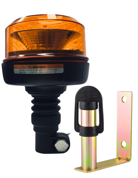 Rundumleuchte Warnleuchte LED 12-24V E9 ECE 10 R65 mit Halterung U