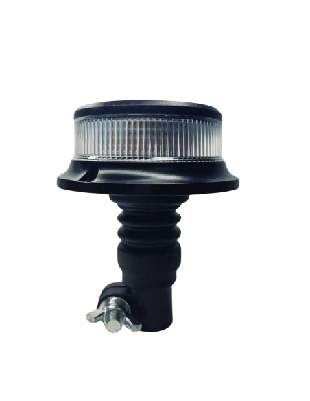 Orange weiß 18 LED Rundumleuchte 3 Blitzmuster 12V 24V ECE R65 R10 + Halterung U