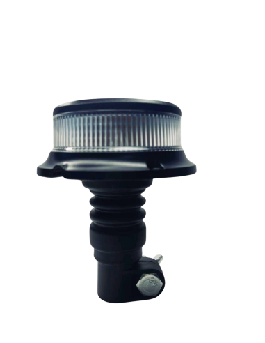 Orange weiß 18 LED Rundumleuchte 3 Blitzmuster 12V 24V ECE R65 R10 + Halterung U