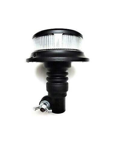 Orange weiß 18 LED Rundumleuchte 3 Blitzmuster 12/24V ECE R65 R10 + Halterung T