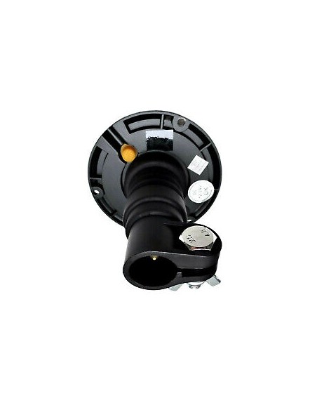 Orange weiß 18 LED Rundumleuchte 3 Blitzmuster 12/24V ECE R65 R10 + Halterung T