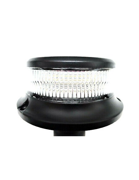 Orange weiß 18 LED Rundumleuchte 3 Blitzmuster 12/24V ECE R65 R10 + Halterung I